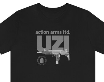 Action Arms IMI UZI 9mm SMG - Unisex Jersey Short Sleeve T Shirt