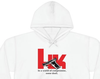 Retro 80's HK P7 M8 P7 K3 P7M8 P7M10 P7M13 No Compromise - Unisex Heavy Blend Hooded Sweatshirt