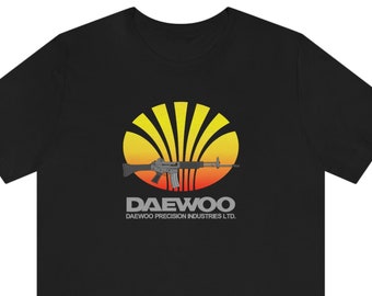 Retro 80's Daewoo K2 AR100 MAX II Dr200 Dr300 Korean M16 AK Fal 5.56 Rifle T-shirt