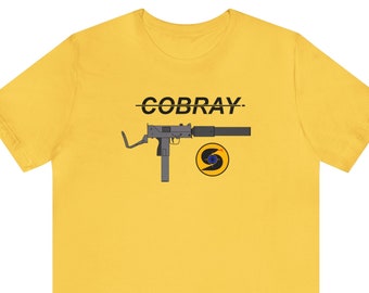 Retro 80's Cobray MAC 10 M11 M11/9 M12 Suppressed - Unisex Short Sleeve T-shirt