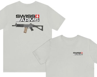 SIG Swiss Arms SAN SG 553 Sg550 Pe90 Stg Sg 551 Sg552 Switzerland Military - Unisex Short Sleeve Tee