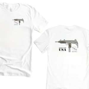 Retro 80's Group Industries Vector UZI SMG Tee Firearms Enthusiast T-shirt