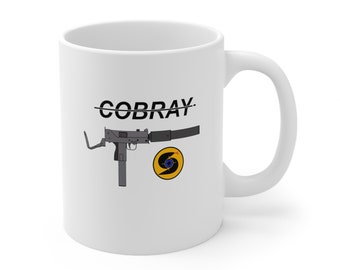 Retro 80's Cobray MAC 10 M11 M11/9 M12 Suppressed - White Mug