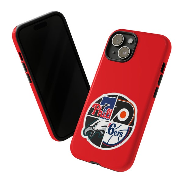 Philadelphia Combined Sports Logo - LOVE - Phillies, Flyers, Eagles, and 76ers - Various Phone Cases