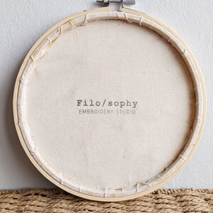 Modern photo embroidery, Handmade embroidery hoop, Handmade wall decoration image 5