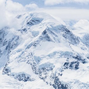Snowcapped Mountain Shrouded in Clouds from Gornergrat|Travel Photography |Mountain Art |Swiss Landscapes Photography|Prints,Canvas,Framed