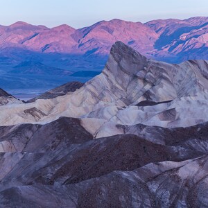 First touch of sunlight at Zabriskie Point | Travel photography | Mountain Wall Art | Prints, Canvas Photo Print, Framed, Metal