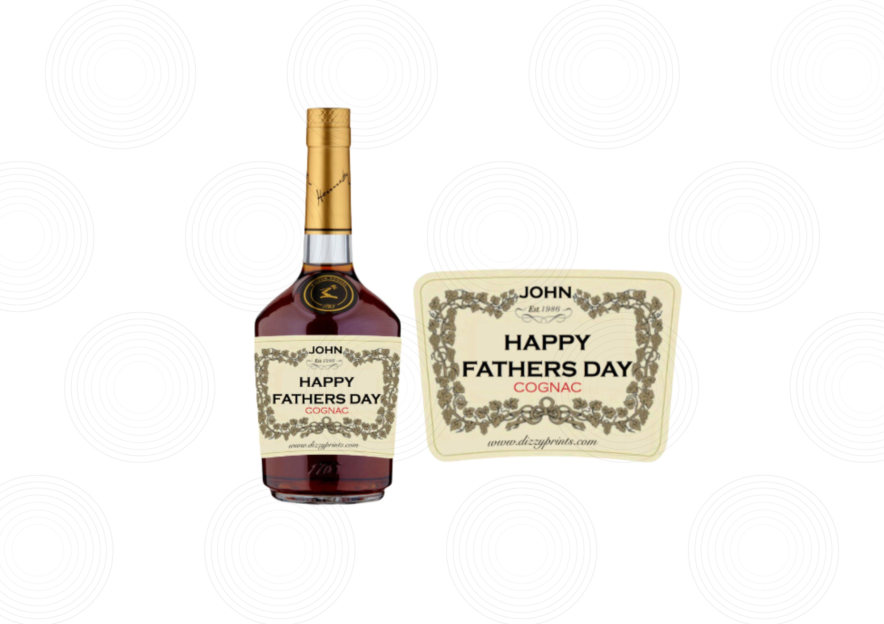Personalized Label to fit a Hennessy Bottles – Creabels