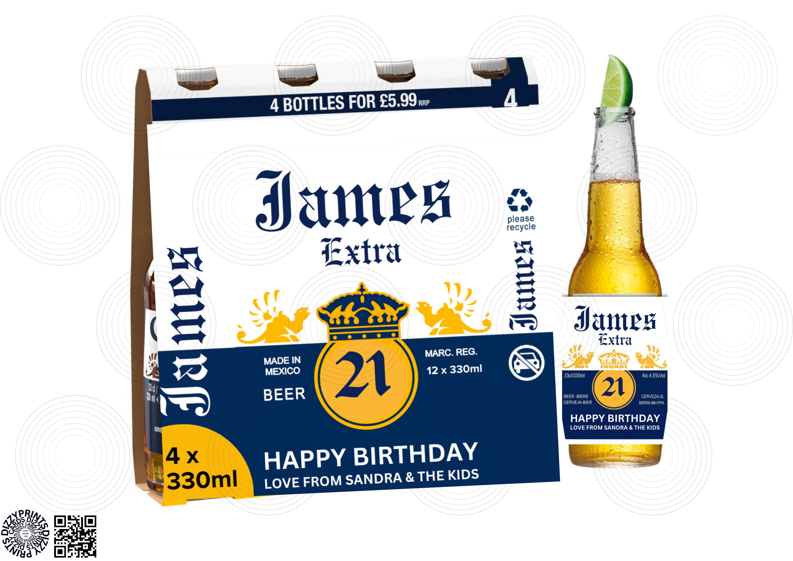 24x individuell personalisierte Etiketten für eine Kiste Bier ; auch mit  Foto