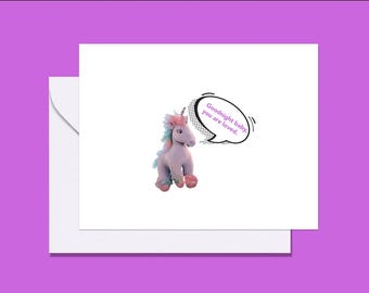 Carte RHOSLC Britani Unicorn, carte RHOLSC, carte Britani Bateman, carte vous êtes aimé, carte inspirée de Bravo, Real Housewives of Salt Lake City