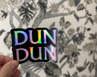 Law & Order sticker, Dun Dun sticker, Law and Order SVU, Benson and Stabler sticker, hologram sticker