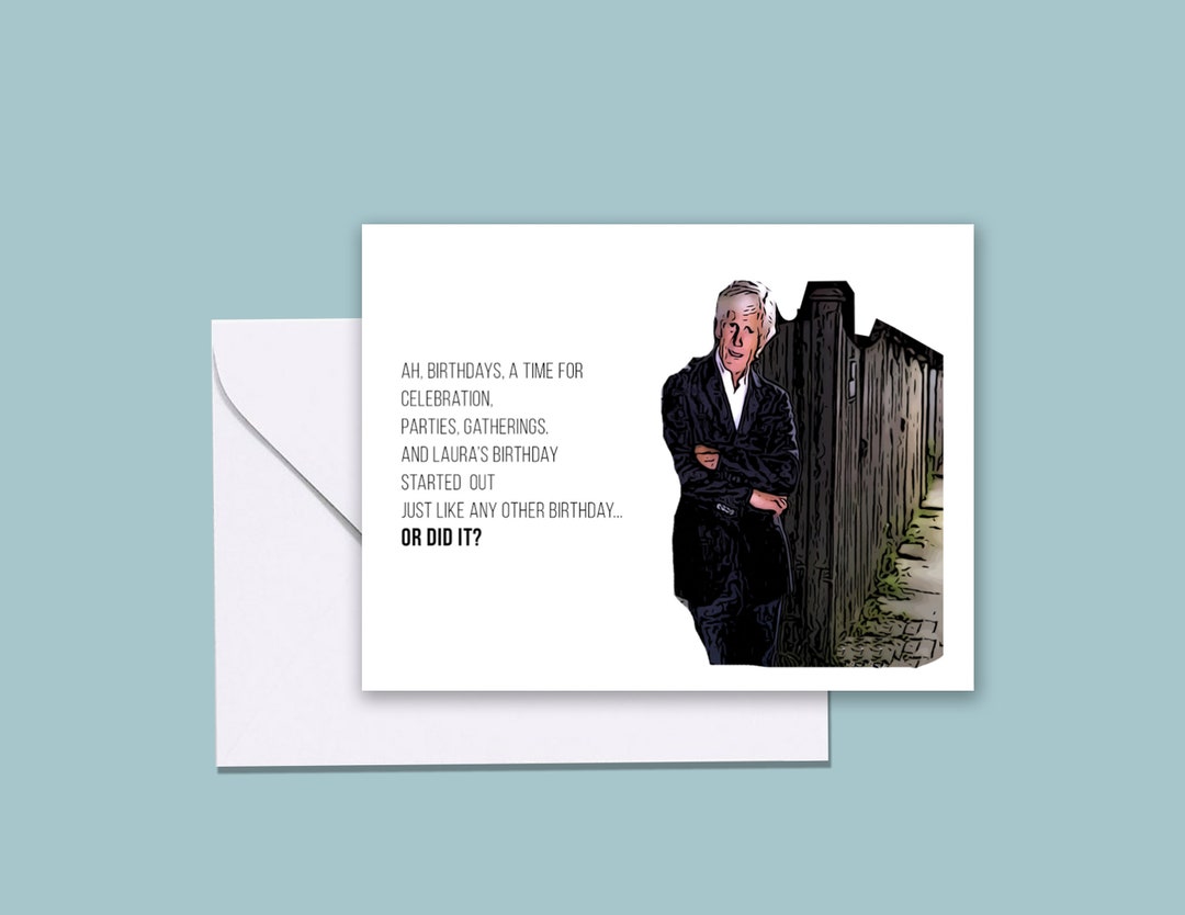 Keith Morrison Inspired Birthday Card, Dateline Inspired Birthday Card
