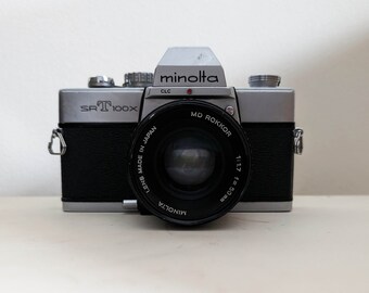 Vintage Minolta SRT - Servicio de trabajo 100x