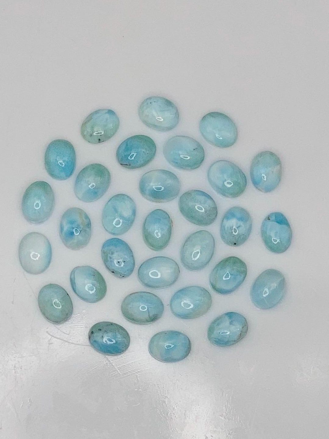 Impressive Patterns Blue Larimar Cabochon, 6 X 8MM, 31pcs Lot It's ...
