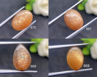 Rainbow Lattic Sunstone Cabochon, Natural Semi Precious Gemstone For Jewelry Making, Sunstone Polished Crystal Jewelry Use For Rings Making