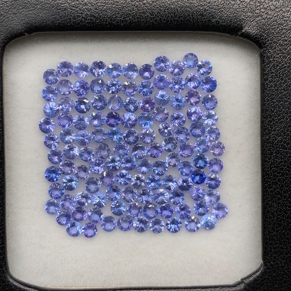 Natural Tanzanite 2.50mm Round Shape Gemstone, AAA+ Quality Tanzanite Beautiful cut 10Pcs Lot Use For Jewelry Making, Tanzanite Bracelet1666