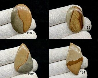 Polychrome Jasper Cabochons, Natural Semi Precious Gemstone For Jewelry Making, Hand Polished Cabs, Meditation Gemstone Jewelry