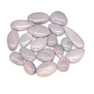 Stunning Purple Hyacinth Jasper Cabochon, 10x21MM, 81.4ct, Wholesale Lot By Weight With Different Shapes And Sizes Used For Jewelry Making