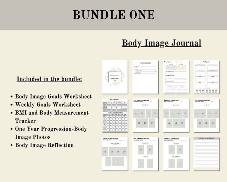 Body Image Journal, Strength Training Journal, Weight Lifting Journal