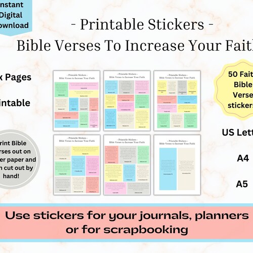 Bible Study Planner Printable Prayer Journal Christian - Etsy