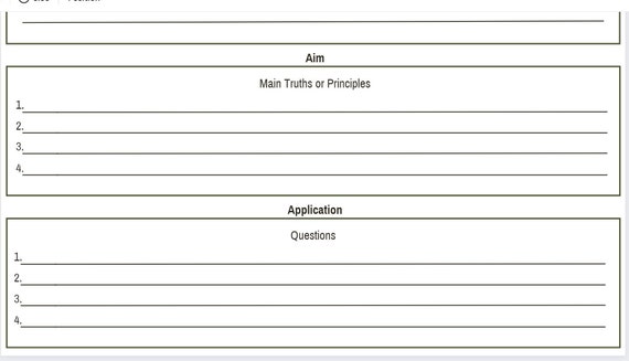 Bible Study Homiletics Pine Template - Etsy