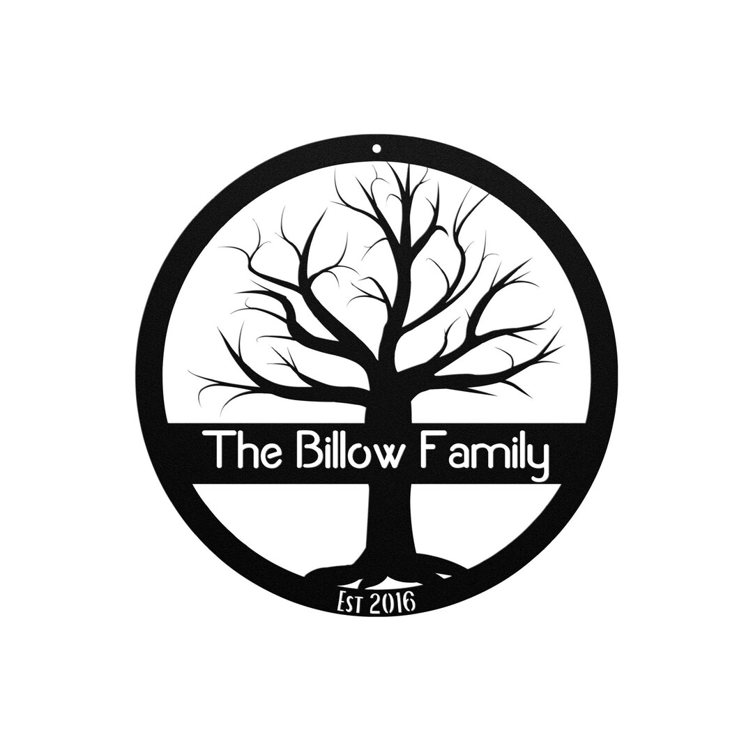 Family Tree Sign Metal Family Tree Custom Metal Sign Closing Gift