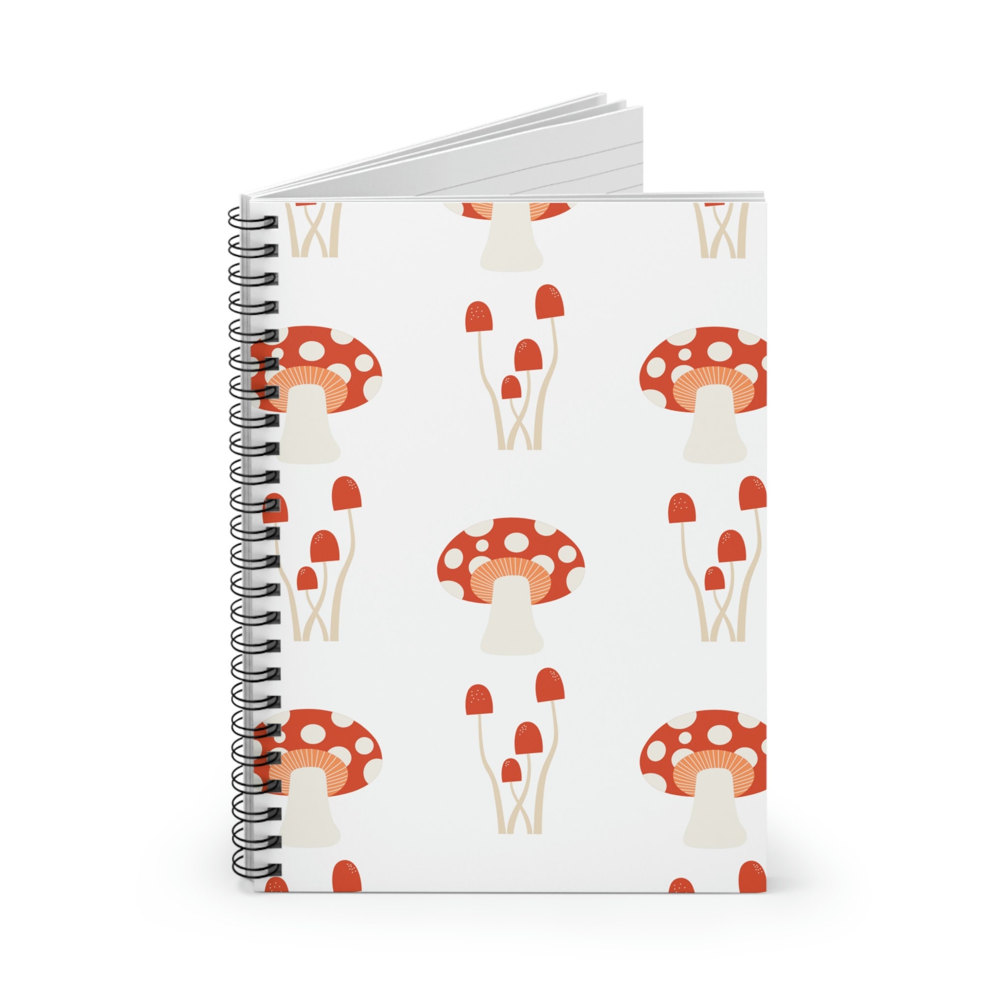 Appartement familie Springplank Mushroom Journal Spiral Notebook Ruled Line Psychedelic - Etsy