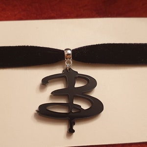 Buffy the Vampire Slayer Inspired Black Velvet Choker Necklace