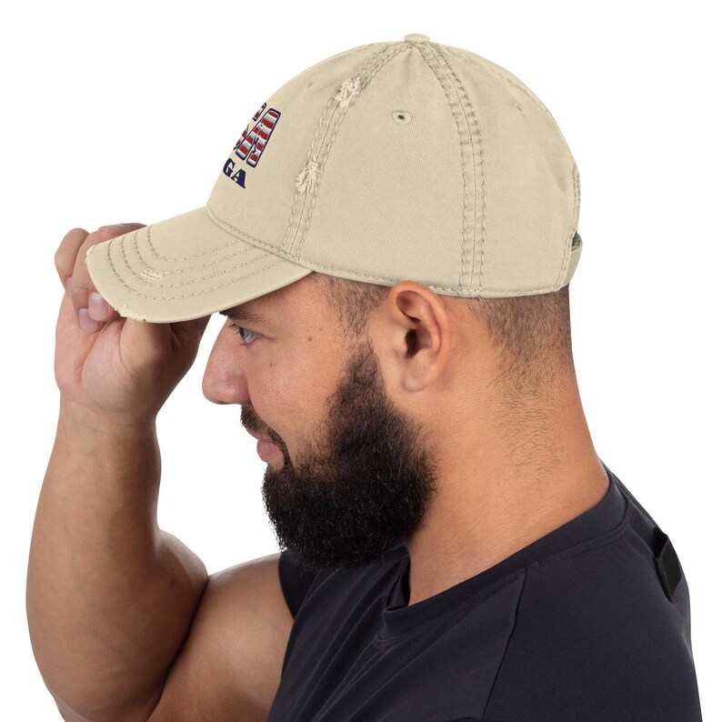 MAGA USA Distressed Hat