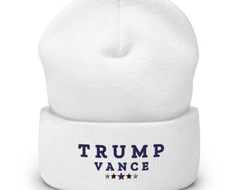 Cuffed Beanie Hat - Trump Vance - Comfy & Warm