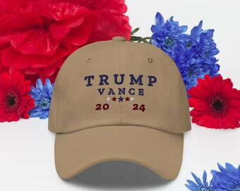 Trump Vance 2024 Embroidered Classic Hat - 3 Colors Available