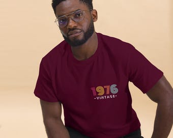 Vintage 1976 Graphic Tee - Retro Geburtstagsgeschenk