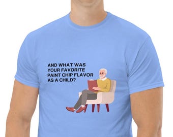T-shirt graphique à l'humour absurde - Cadeau pour bâillonner le goût des éclats de peinture