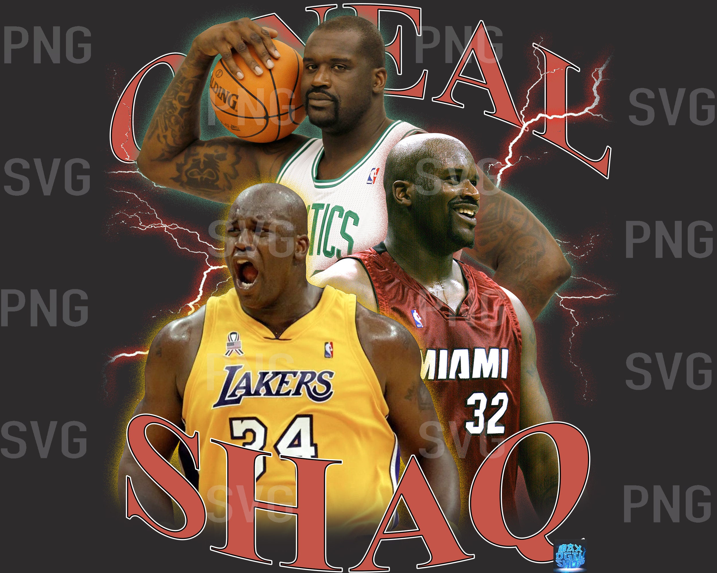 Shaquille O'Neal Shaq basketball jersey iPad Case & Skin for Sale by  Stickers Redbubble