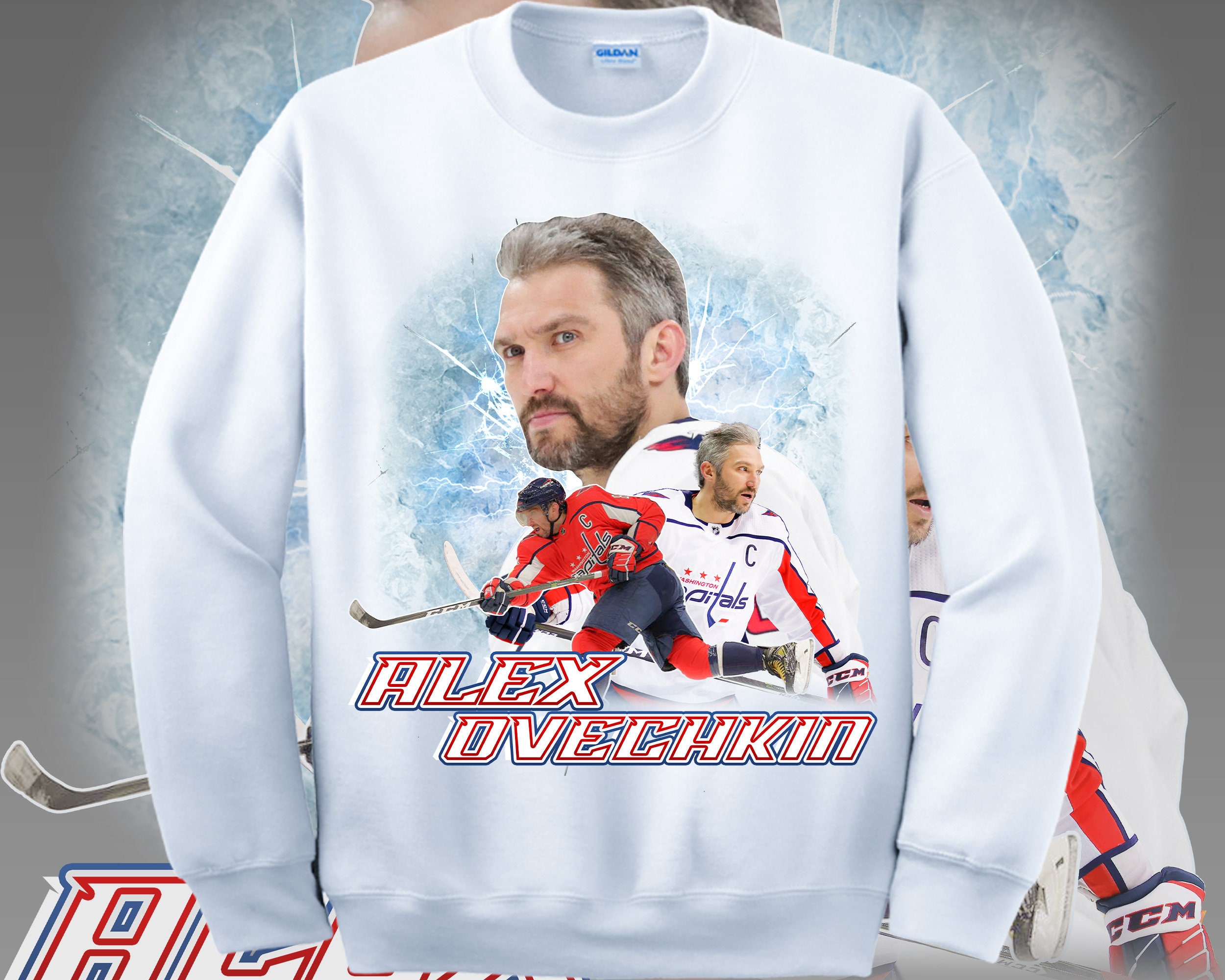 Alex Ovechkin T-Shirt Design PNG | Vector T-Shirts PNG | Printable Bootleg  Hockey Tee Shirt Design | Instant Download and Ready To Print