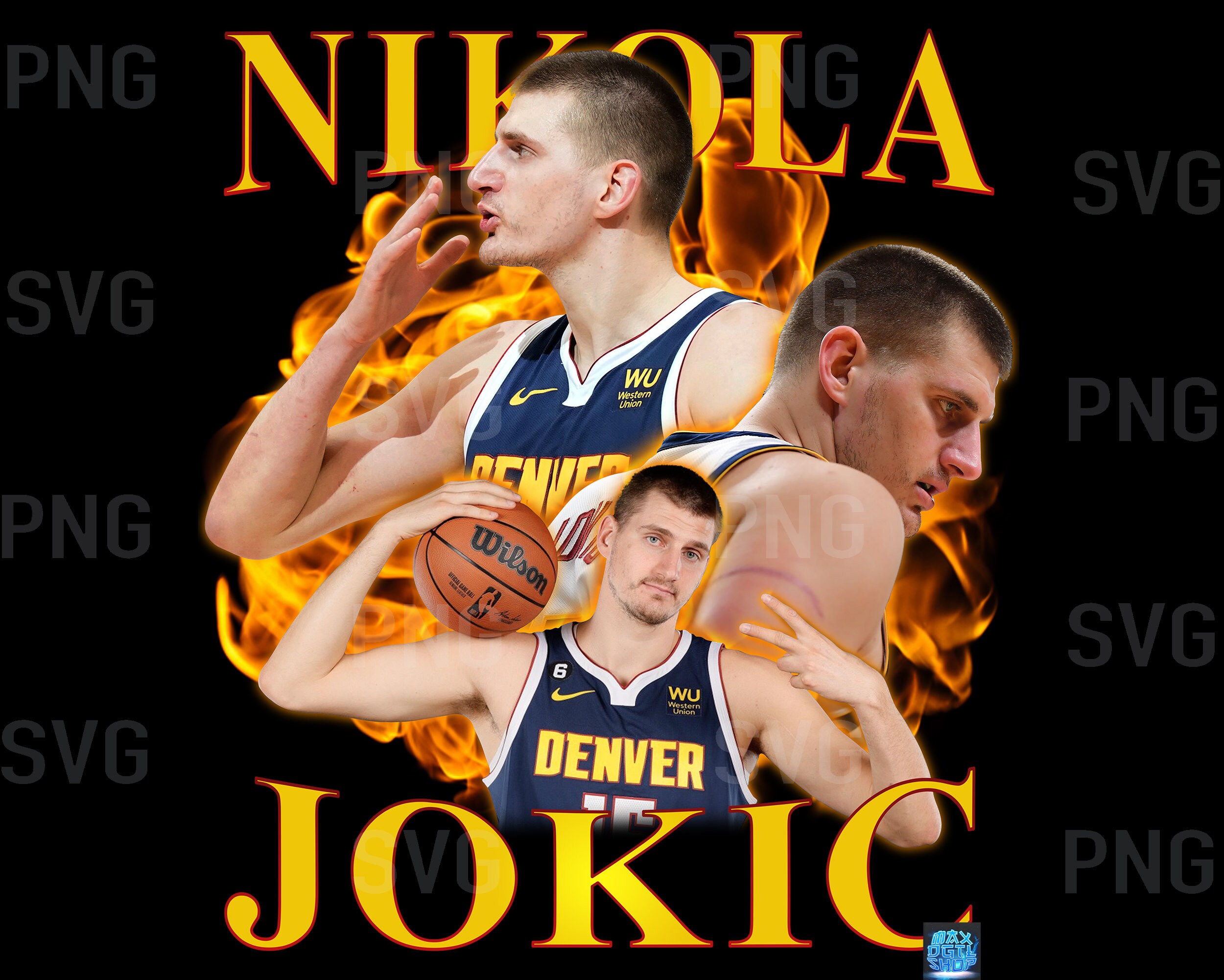 Vintage NBA Basketball Player Nikola Jokic T Shirt, Cheap Denver Nuggets T Shirt  Retro - Allsoymade