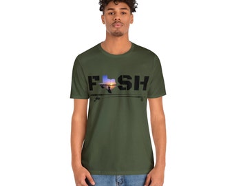 Fish Texas Unisex Jersey Short Sleeve Tee