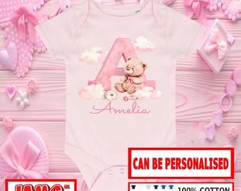 Personalized Baby Grow – Custom Name & Initial, 100% Cotton