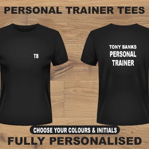 Personal Trainer Tee - With Name - Can be personalised - FREE DELIVERY