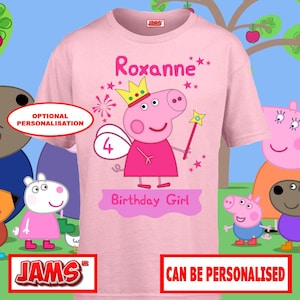 Personalised Peppa Pig Birthday Celebration T-shirt