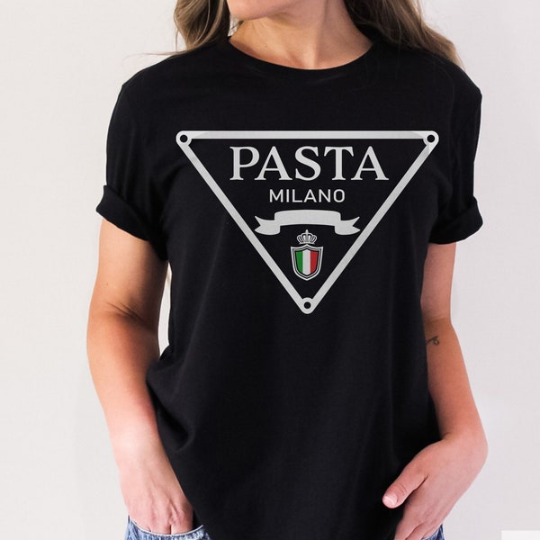 Pasta Shirt, Food Shirt, Milano Shirt, Italian Food Shirt, Noodle Shirt, Food Lover Shirt, Italian Pasta T-Shirt, Fettuccini Shirt