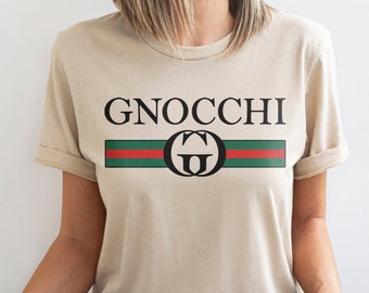 Gnocchi Shirt, Funny Pasta Shirt, Italian Food Shirt, Sarcastic T-Shirt, Foodie Shirt, Gnocchi Logo Tee, Pasta Gifts, Women Italian Shirt