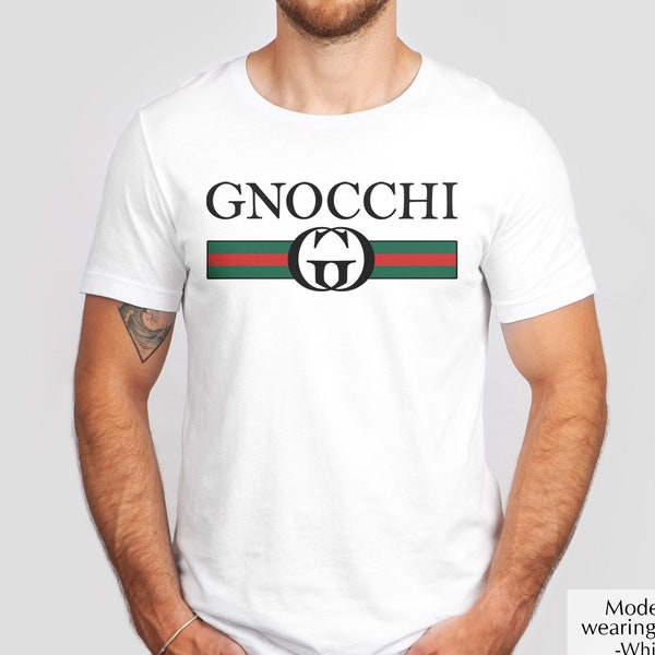 Gnocchi Shirt, Funny Pasta Shirt, Italian Food Shirt, Men Sarcastic T-Shirt, Foodie Shirt, Gnocchi Logo Tee, Pasta Gifts, Gift for Italian