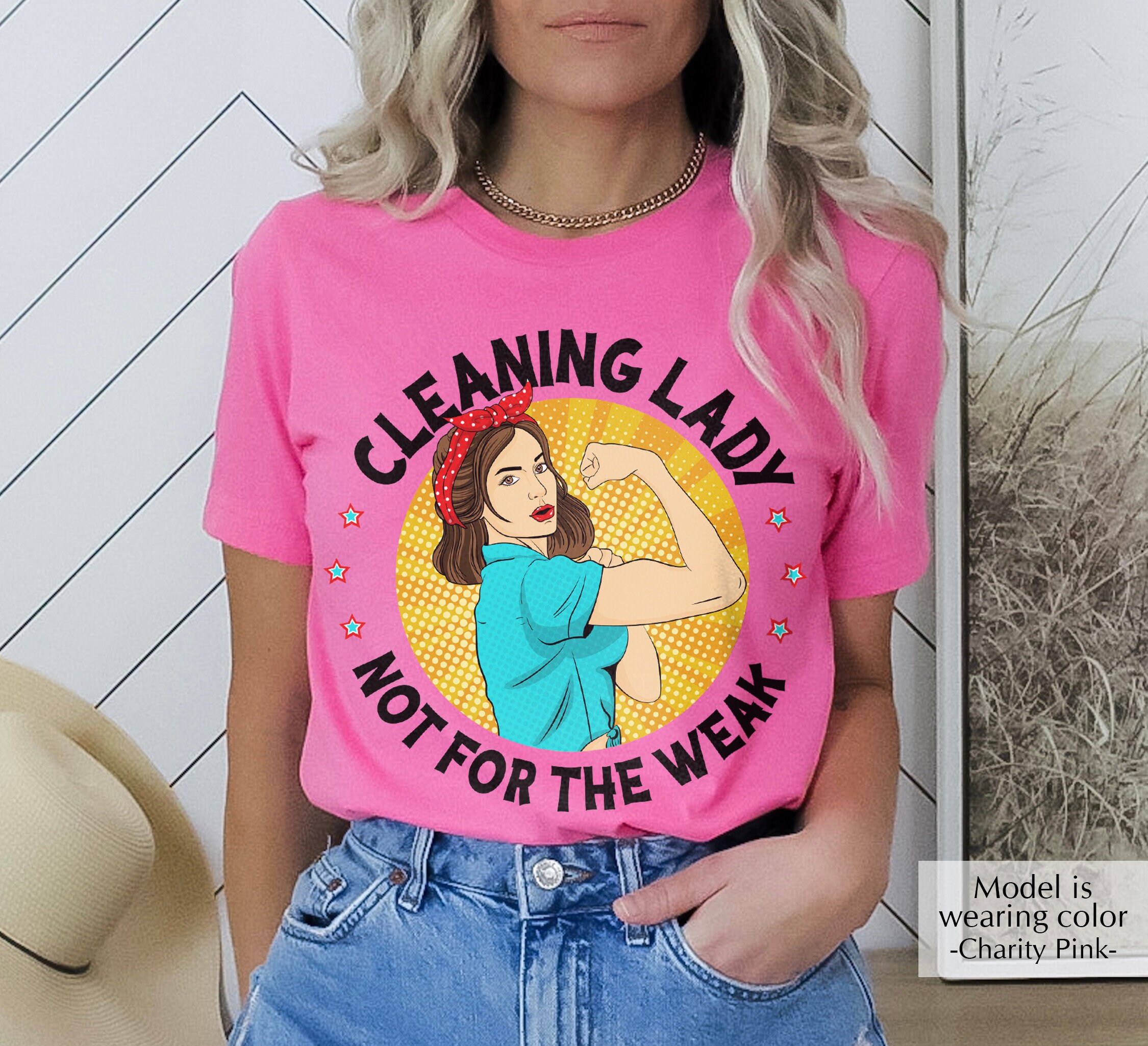 Cleaning Lady Tshirt Not for the Weak Shirt Cleaning Lady Etsy