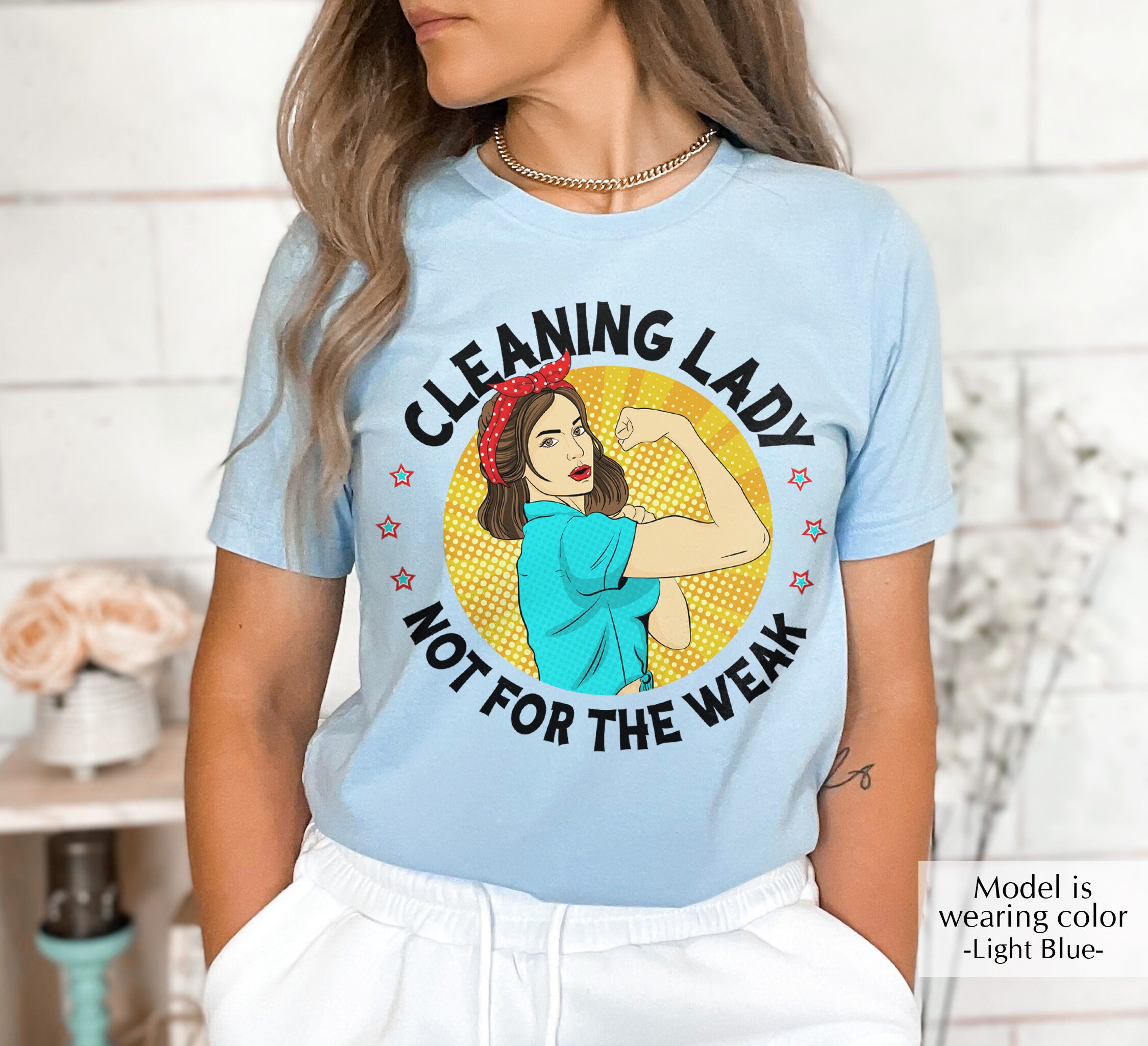 Cleaning Lady Tshirt Not for the Weak Shirt Cleaning Lady Etsy