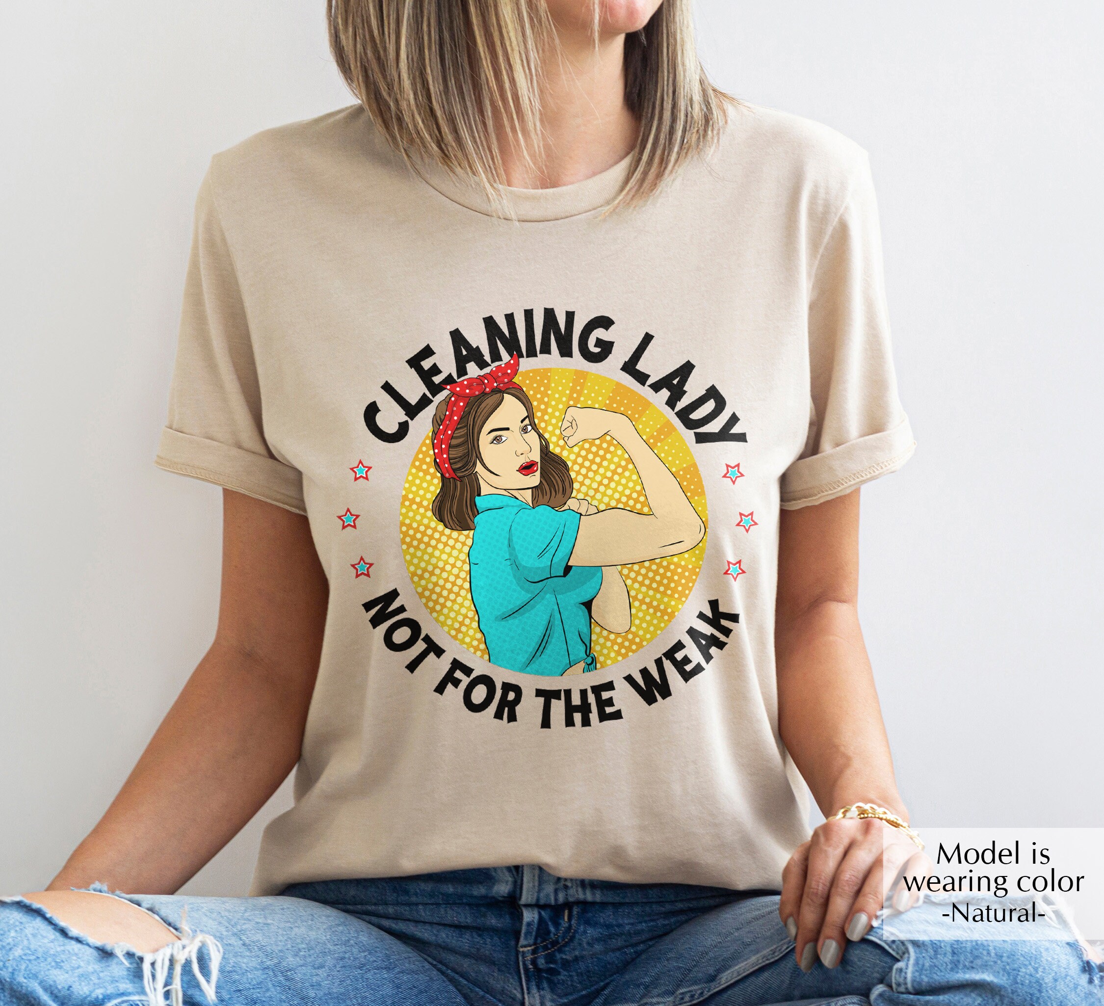 Cleaning Lady Tshirt Not for the Weak Shirt Cleaning Lady Etsy