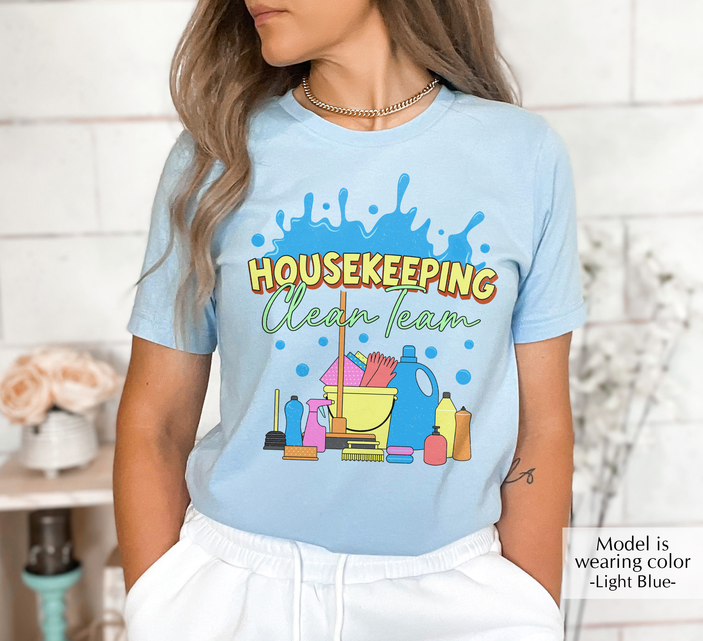 Housekeeping Tshirt Clean Team Shirt Cleaning Service Etsy