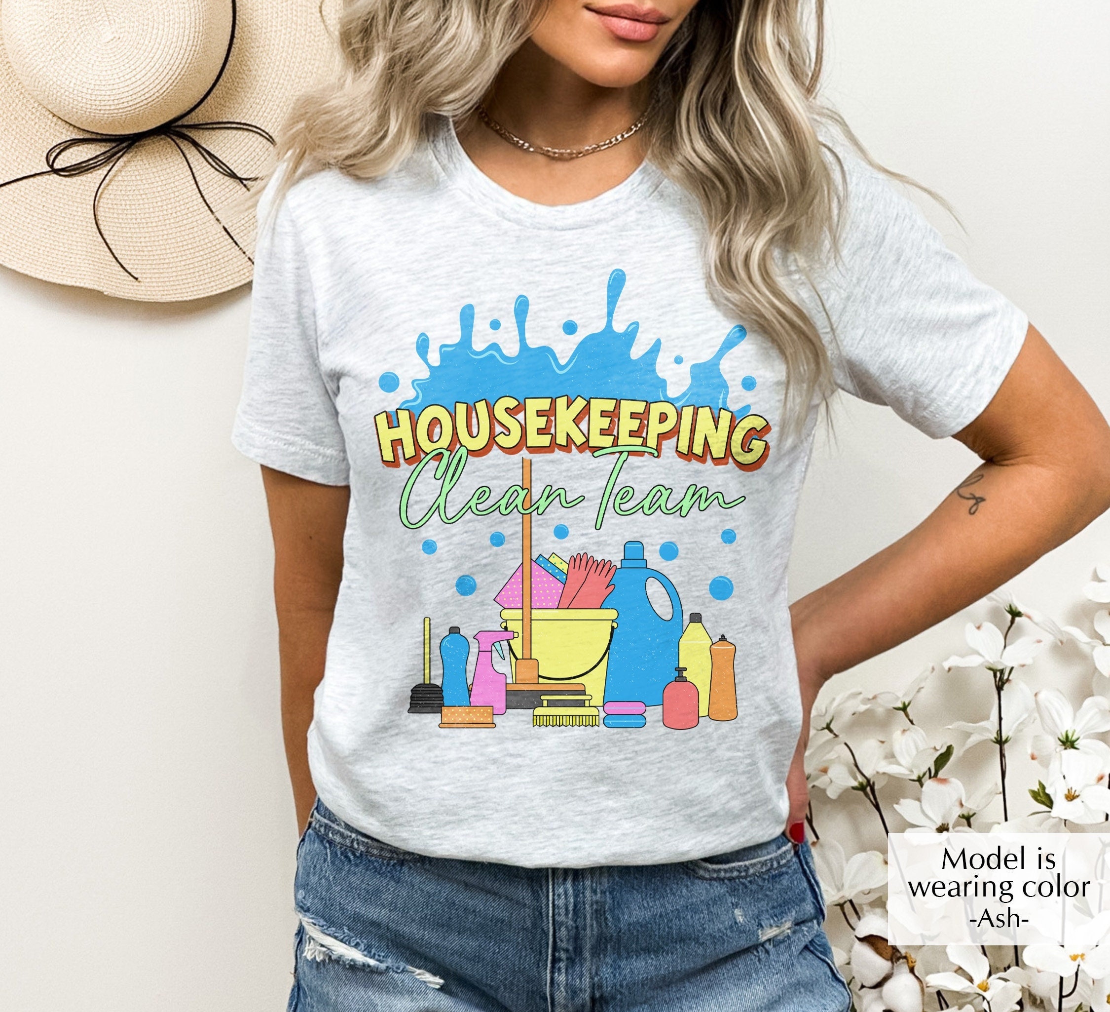Housekeeping Tshirt Clean Team Shirt Cleaning Service Etsy