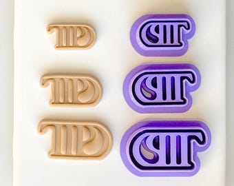 TTPD Polymer Clay Cutter | three Sizes | 3D Printed Embossed Cutters for Jewelry