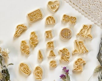 The WHOLE TSWIFT CUTTER Collection, Includes all clay cutters in the first picture, polymer clay cutters, pla print